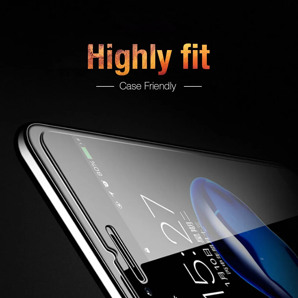 Ультратонкое закаленное защитное стекло для iPhone 7 6 6S XR 5S SE 4 защитная пленка для экрана для iPhone 8 7 Plus XR XS MAX X