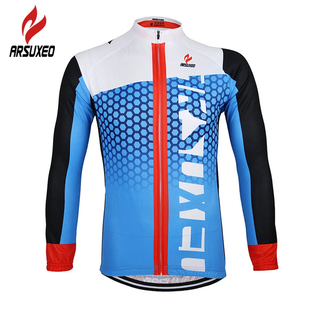ARSUXEO MTB дорожный велосипед ciclismo Быстросохнущий Джерси для спорта на открытом