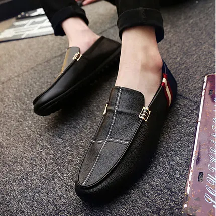 2018 summer new Korean trend of men's shoes casual Peas wild feet lazy tide | Обувь