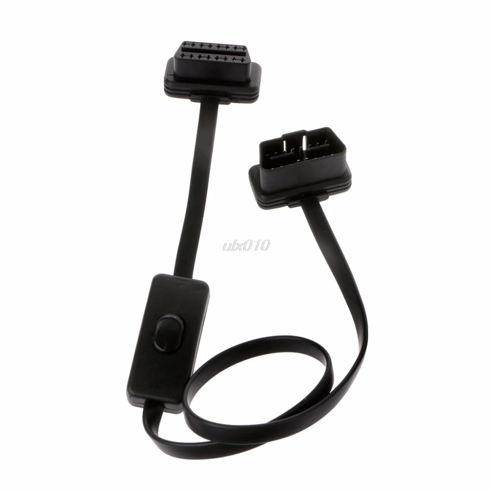 16 Pin OBD2 OBDII Авто кабель удлинитель с выключателем Тип В комплект поставки входит