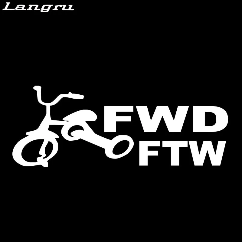Langru горячая Распродажа Fwd Ftw Передняя колесная наклейка забавная Автомобильная