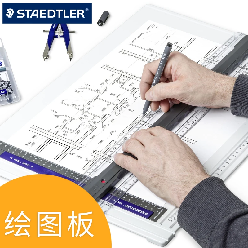 Anti-skid Drawing Board A3 Plotter Architectural Design Hand-painted Engineering Sketch Table Drafting Board A4 Corner Ruler
