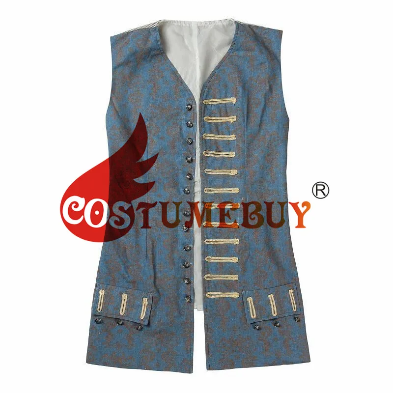 Only Vest CostumeBuy капитан Джек Воробей куртка жилет брюки Пираты Карибы мертвецы скажите нет сказки Salazar's Revenge наряд L920 - Цвет: Only Vest