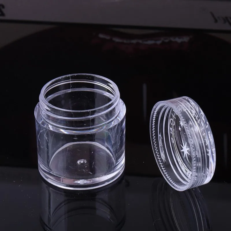 

100Pcs/ Lot 10 ml (1/3 oz) Clear Bottles Refillable Bottles Plastic Empty Makeup Jar- Pot Cream/Cosmetic Container 10ML BOT09