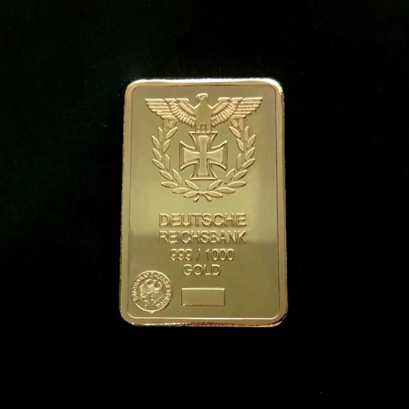 Новинка 2019 квадратная немецкая позолоченная коллекция монет художественные
