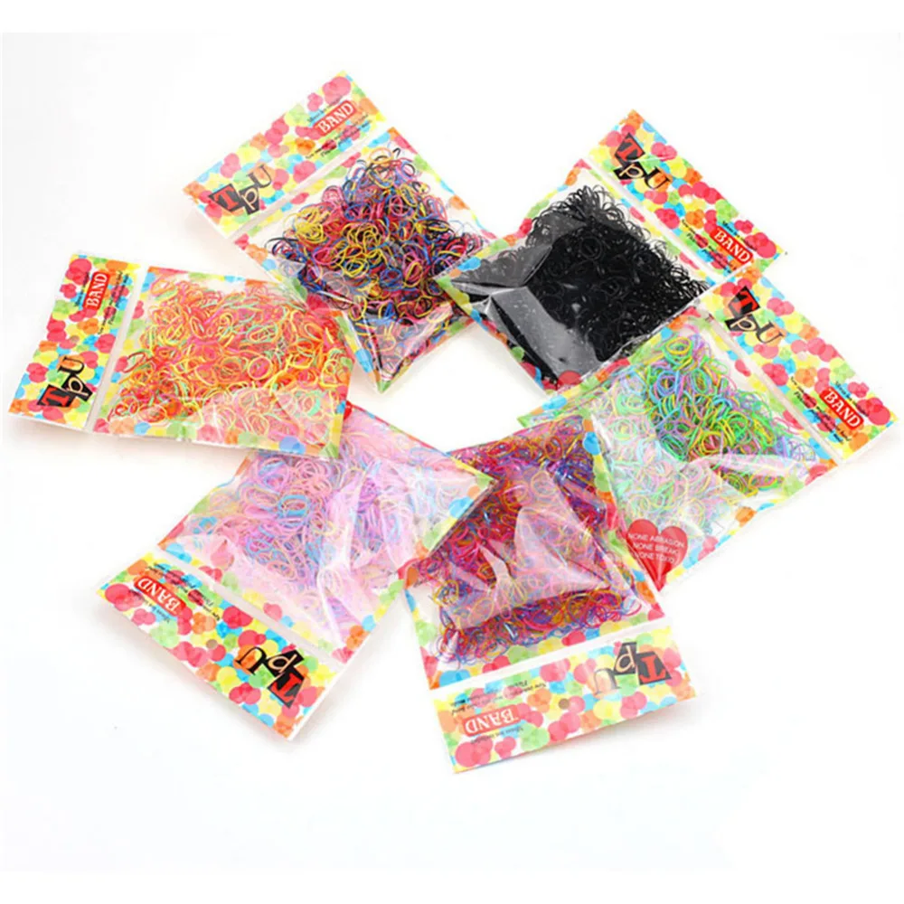 600 шт./упаковка резинки для волос карамельных цветов | Детская одежда и обувь