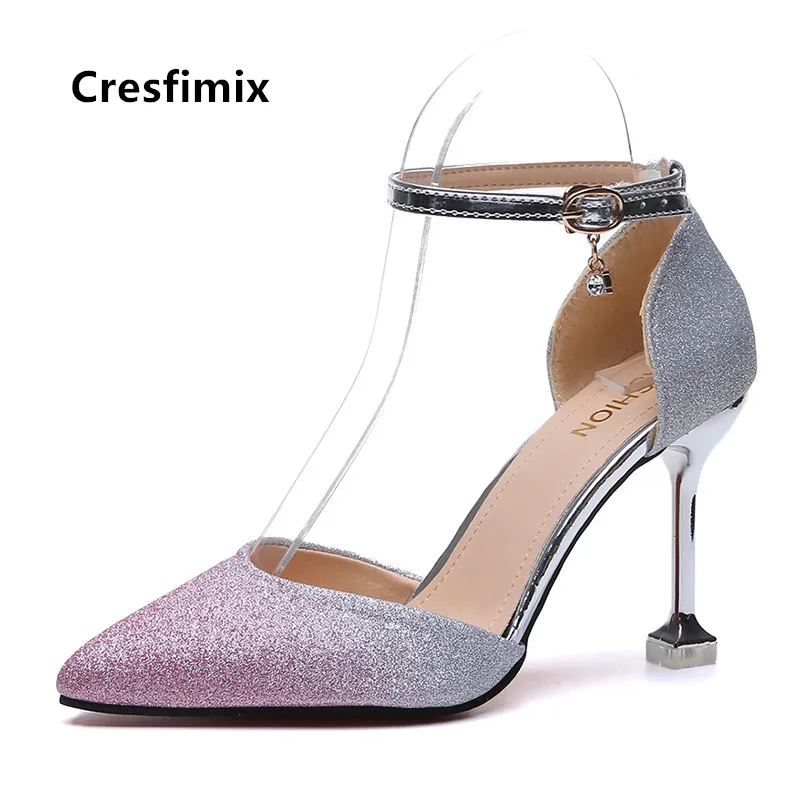 Туфли Cresfimix женские милые туфли лодочки на высоком каблуке с пряжкой пикантная