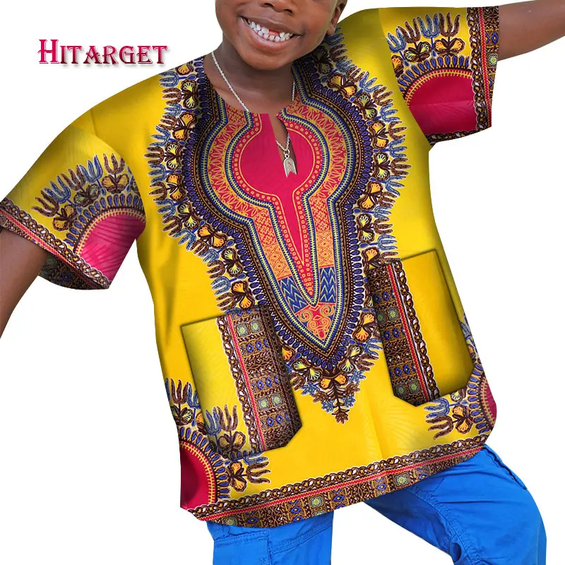 Детская модная дизайнерская традиционная африканская одежда с восковым принтом