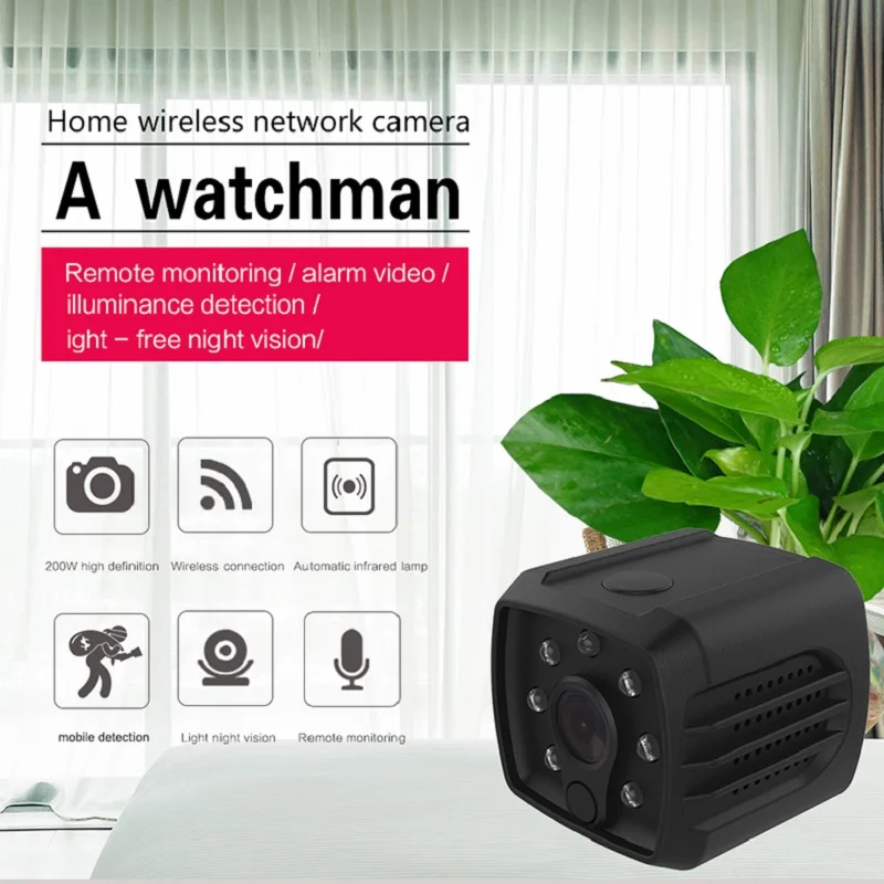 Миниатюрная IP-камера H7 HD 1080P Wi-Fi PTP микрокамера беспроводная ИК-камера ночного