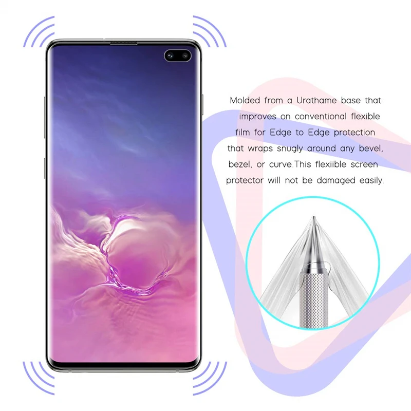 Защитный чехол из ТПУ для Samsung Galaxy S10 Plus мягкий с полным покрытием ПЭТ S8 S9 S10e + Note 9