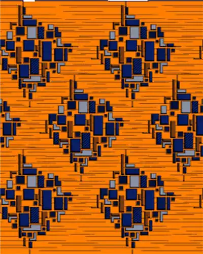 34 ESEWING Высококачественная африканская восковая ткань с принтом хлопок Анкара швейный материал для платья Анкара восковая ткань с принтом 6 ярдов - Цвет: 34