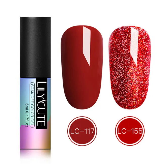 2PCS Set 1 LILYCUTE Блестящий УФ-Гель-лак Полупостоянный Гибридный Гель-лак набор для маникюра ногтей замочить верхнее покрытие белые гель-лаки - Цвет: 2PCS Set 1