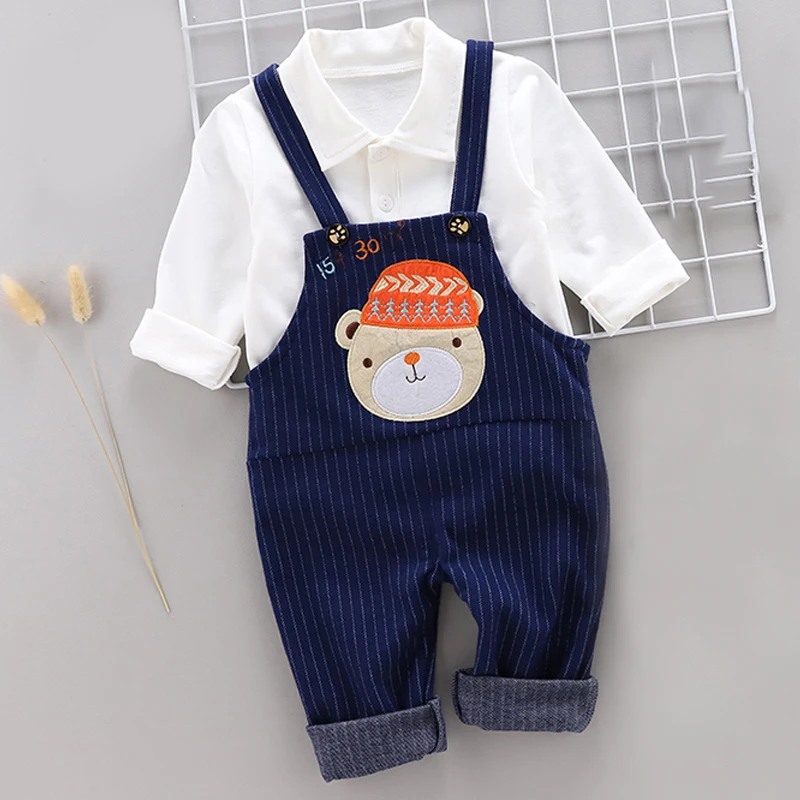 Mayfair Cabin Autmn newborn baby Boys clothes sets T-shirt + pants Children girls outside wear sports 2PCS suit clothing 0-4Y | Детская