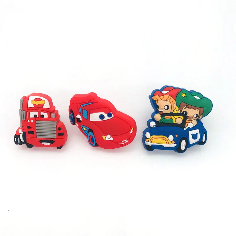 1pcs Cute Cartoon Car Drawer Pulls for Kids' Room PVC Safety Soft Pattern Door Cabinet Handles and Knobs | Обустройство дома