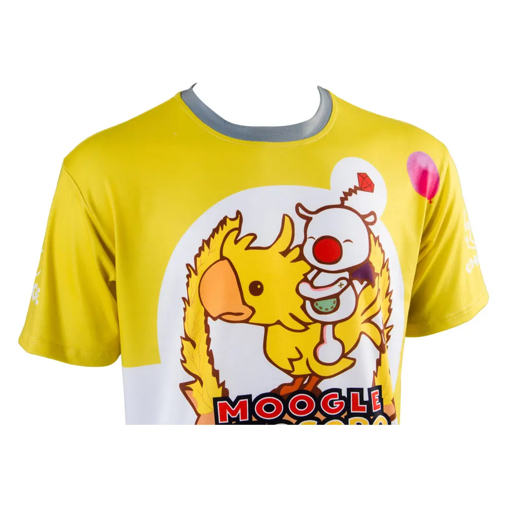 Мужская футболка с коротким рукавом FF15 надписью Moogle Chocobo FF XV Noctis Lucis Caelum