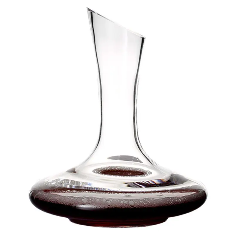 Large Clear 1.5L u-образный Кристалл Декантер для красного вина Лебедь Графин для вина подарки большой аэратор аксессуары ручная выдувная сомелье графин без свинца - Цвет: Large Clear