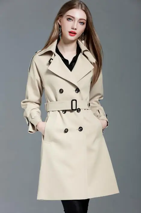 Тренчкот женский средней длины свободного покроя на весну и осень 2020 | Женская