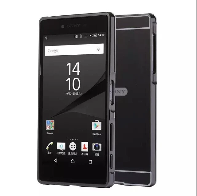 Для Sony Xperia Z3 L55u L55t Z5 Премиум корпус металлическая алюминиевая рамка + зеркальный
