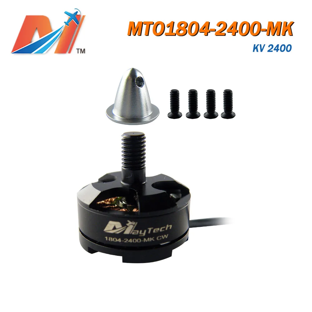 Maytech распродажа 1804 2400KV бесщеточный внешний мотор с CCW двигатель резьбы для дрона