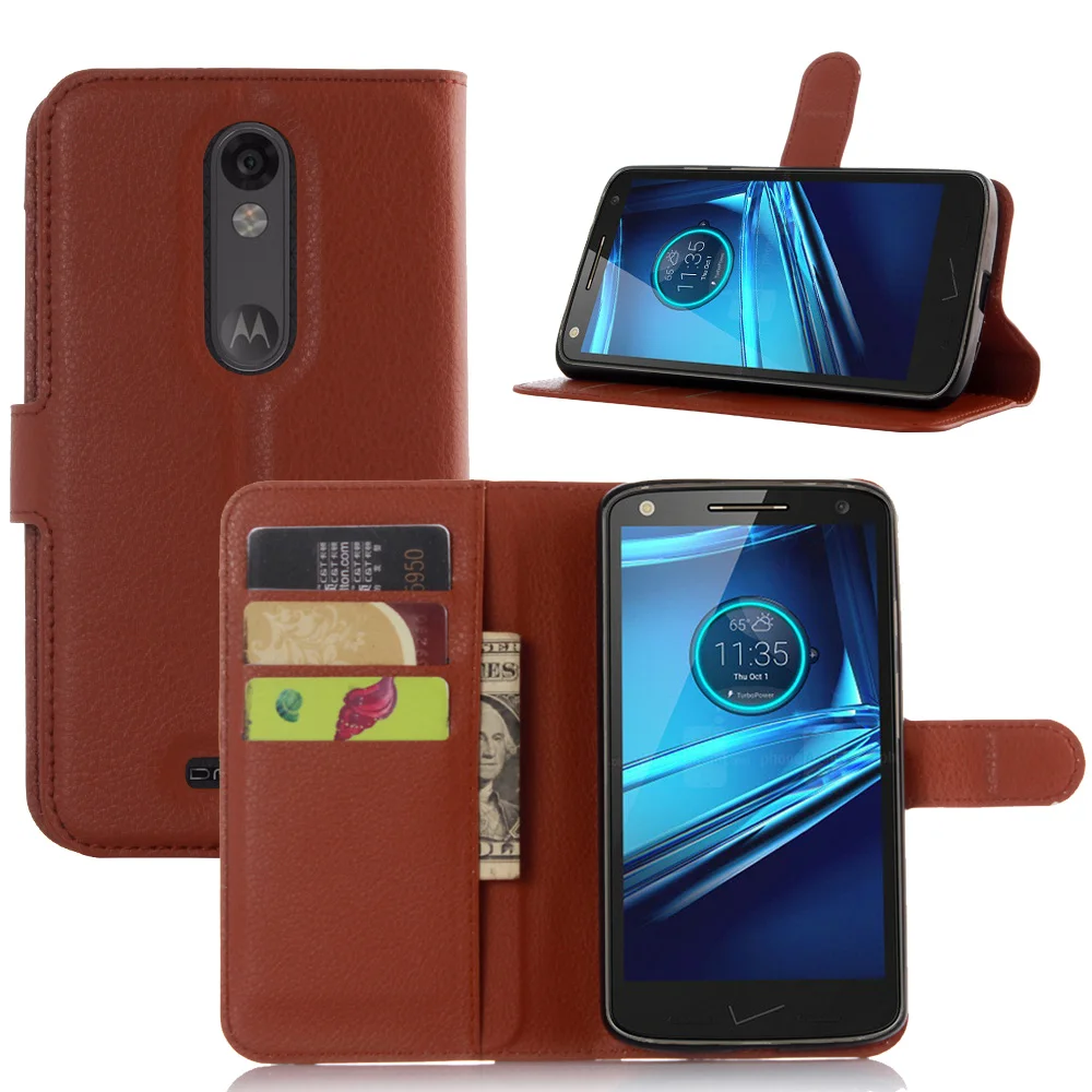 Для Motorola Droid Turbo 2 XT1585 X Force XT1580 чехол Роскошный кошелек Обложка на заднюю панель из искусственной кожи чехол для телефона флип защитный чехол сумка
