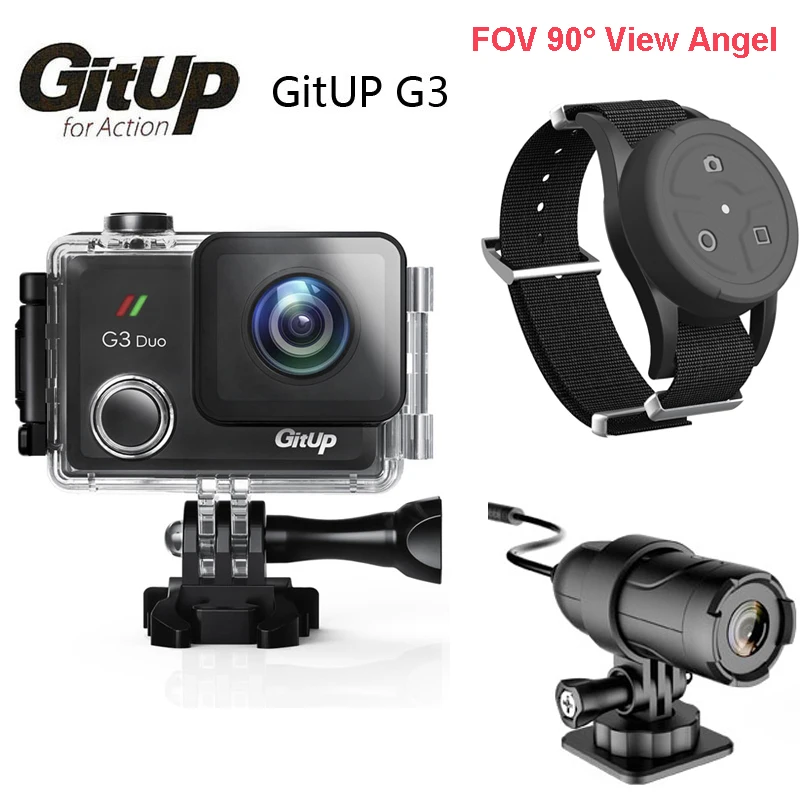 Оригинальная Спортивная Экшн камера Gitup G3 Duo с объективом 90 градусов сенсорный ЖК
