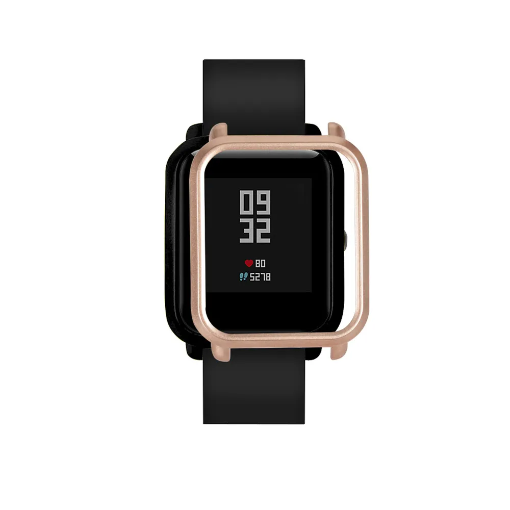 Цветной чехол из поликарбоната защитный для Xiaomi Huami Amazfit Bip Youth ремешок на запястье