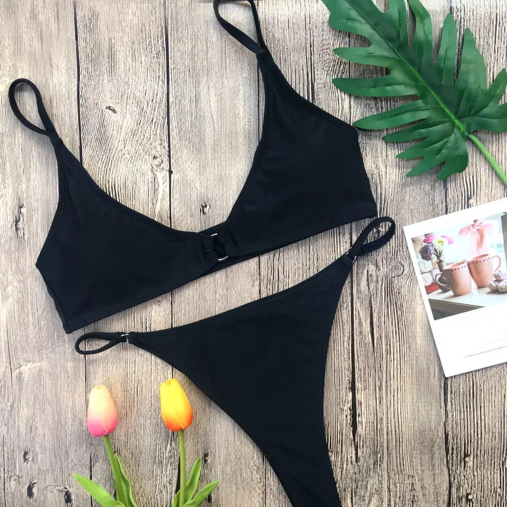 Брендовое Бразильское бикини женский купальник сексуальный комплект пуш ап