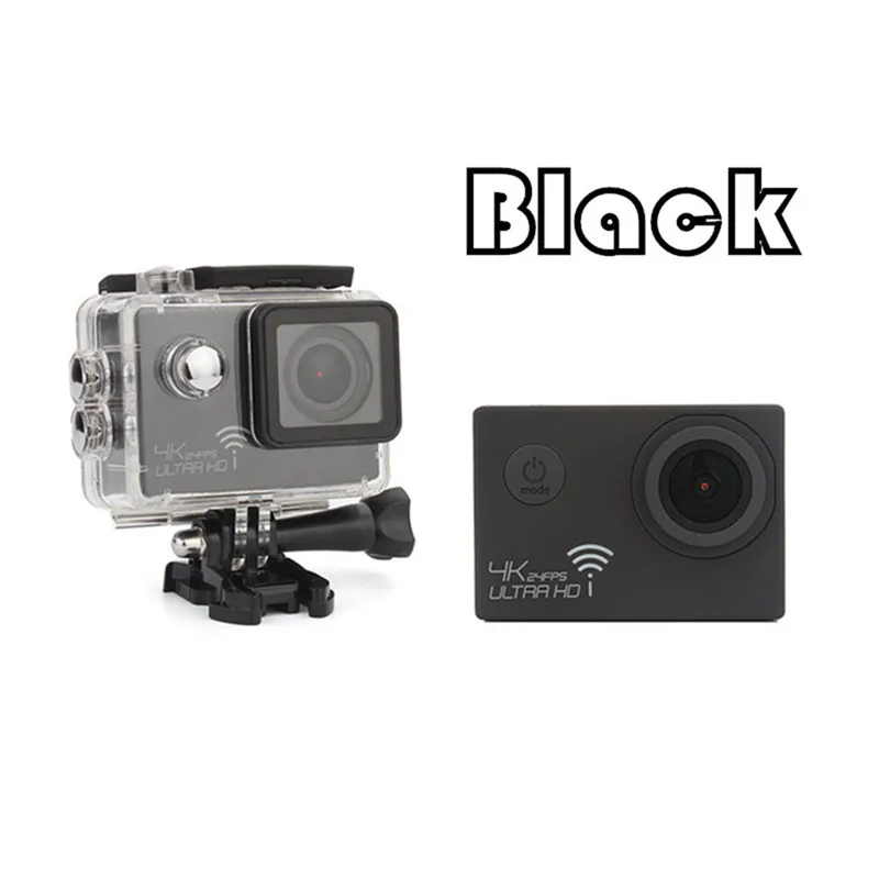 Sansnail SJ8000 4K камера Ultra HD Novatek 96660 экшн-камера WiFi 2,0 ''lcd спортивная видеокамера 30 Водонепроницаемая мини DV камера - Цвет: Черный