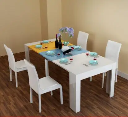 Стрейч таблице. Сложите обеденный стол и стулья - Цвет: 1Table   4 chair