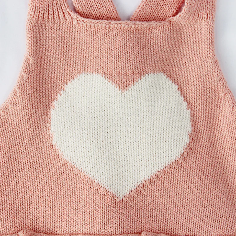 

Knitted Baby Clothes Newborn Cotton Baby Girl Overall Infant Baby Girl Romper Sleeveless Baby Romper For Girls Dress Jumpsuit