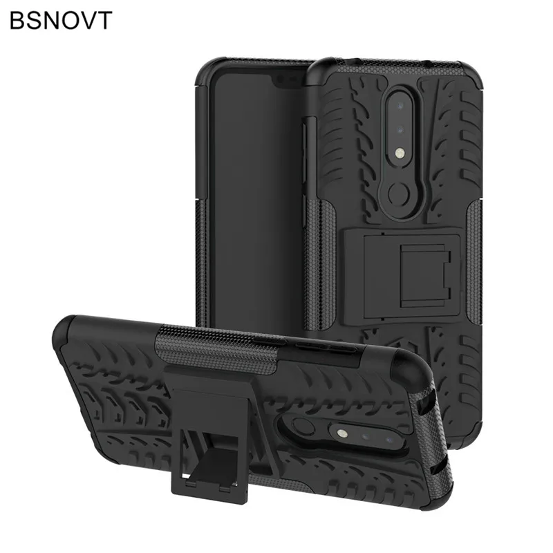 

For Nokia 6.1 Plus Case Silicone Hard Phone Holder Anti-knock Phone Case For Nokia X6 2018 Cover For Nokia 6.1 Plus Funda BSNOVT