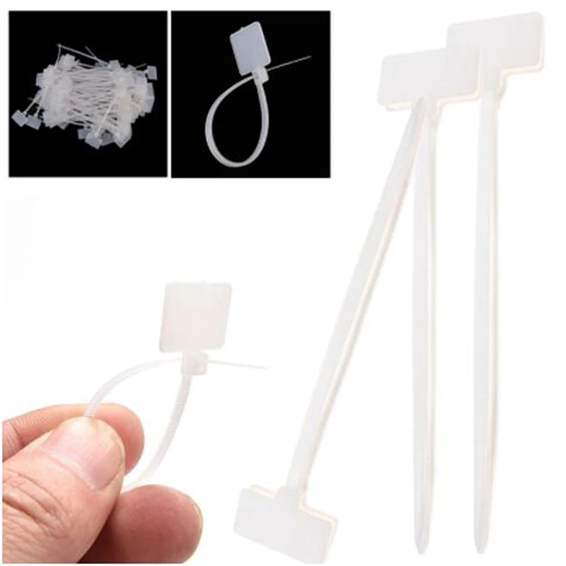 Кабельные стяжки Длина самоблокирующийся Пластик кабель молния галстук бабочка