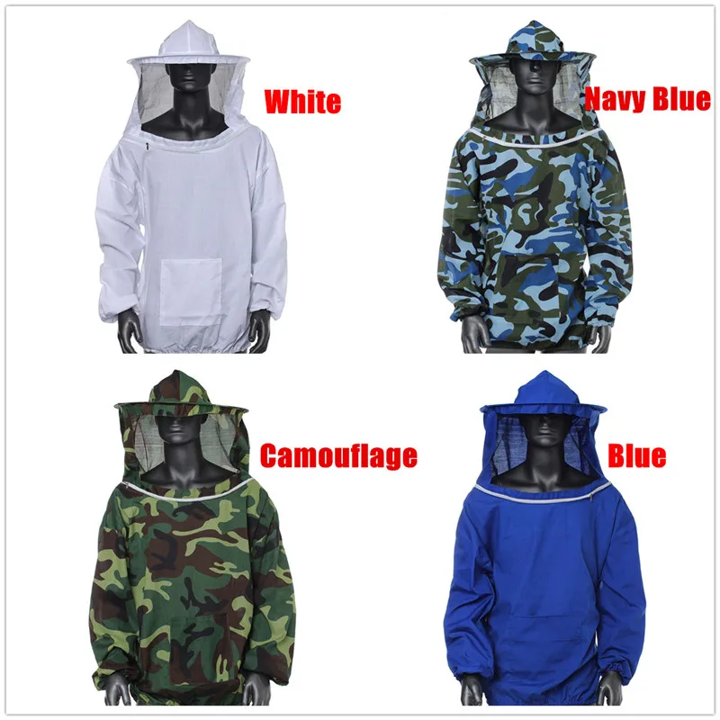 Камуфляжная куртка для пчеловодства защитное пальто с вуалью и принтом пчелы