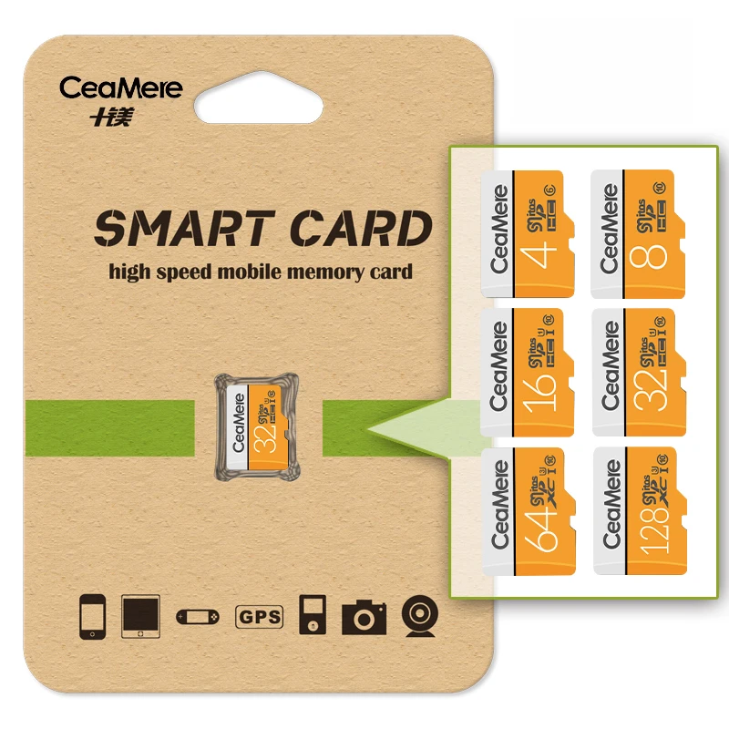 CeaMere карта памяти 256 ГБ 128 Гб 64 Гб U3 UHS-3 32 ГБ Micro sd карта класс 10 UHS-1 флэш-карта памяти Microsd TF/sd карта s для планшета