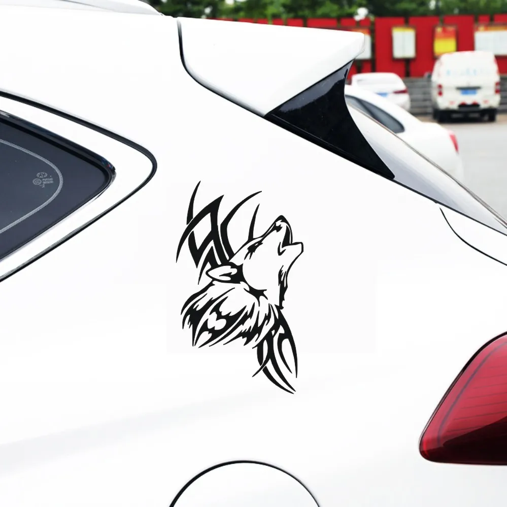 Виниловые наклейки для кузова автомобиля мотоцикла tangcredy Tattoo Wolf 8 9*15 см|Наклейки