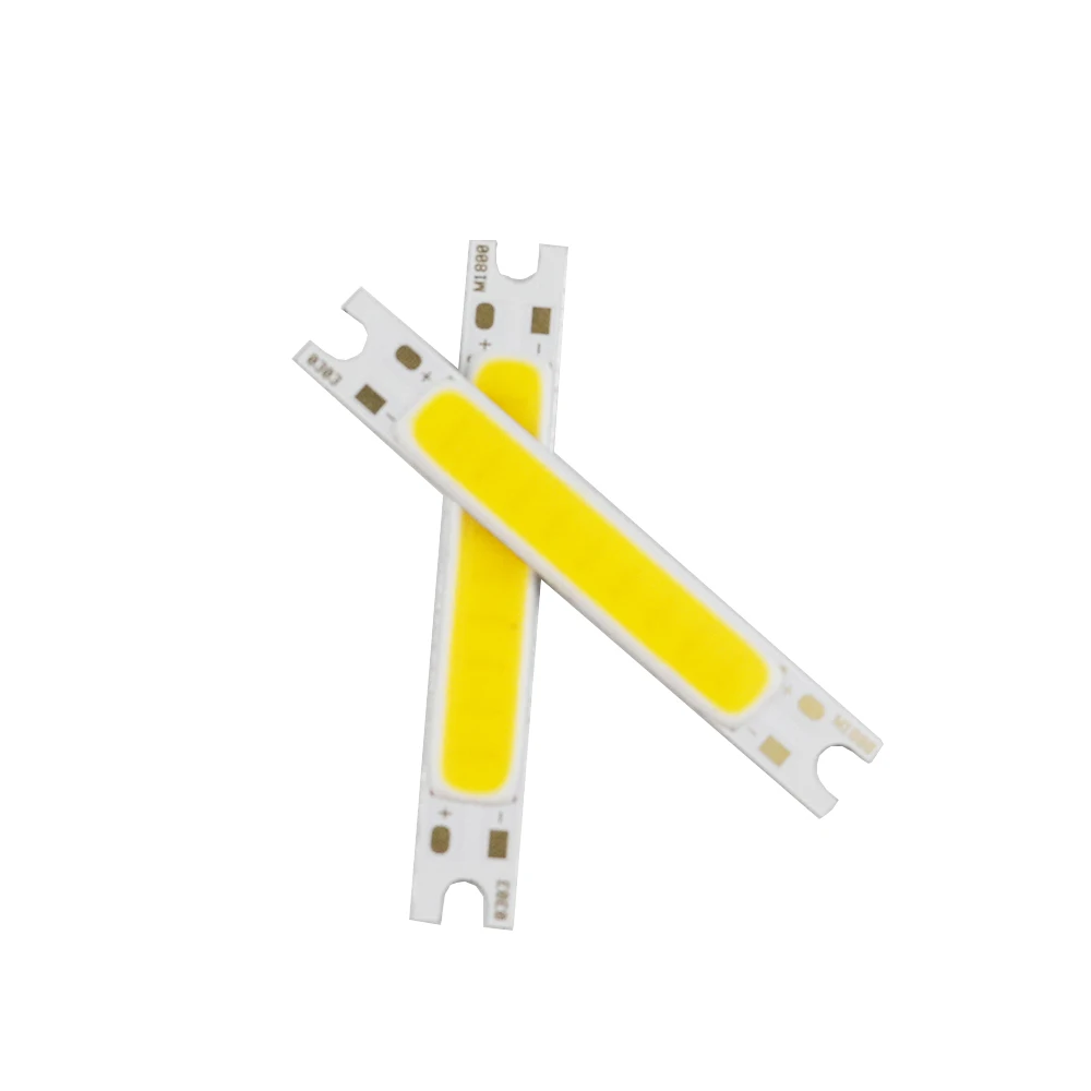 2 шт. Cob светодиодный источник света Epistar Chip 3W DC9 11V сверхъяркая Лампа 48*7 мм изделие