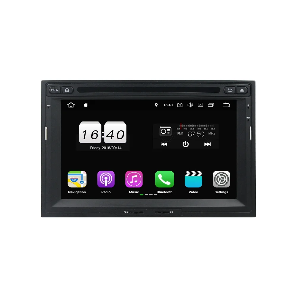 7 &quotAndroid 8 1 автомобильный Радио DVD gps мультимедийное головное устройство для peugeot