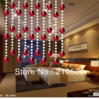 size 90*100cm height customized colorfull Entrance Crystal bead Curtain Room Divider Finished curtain