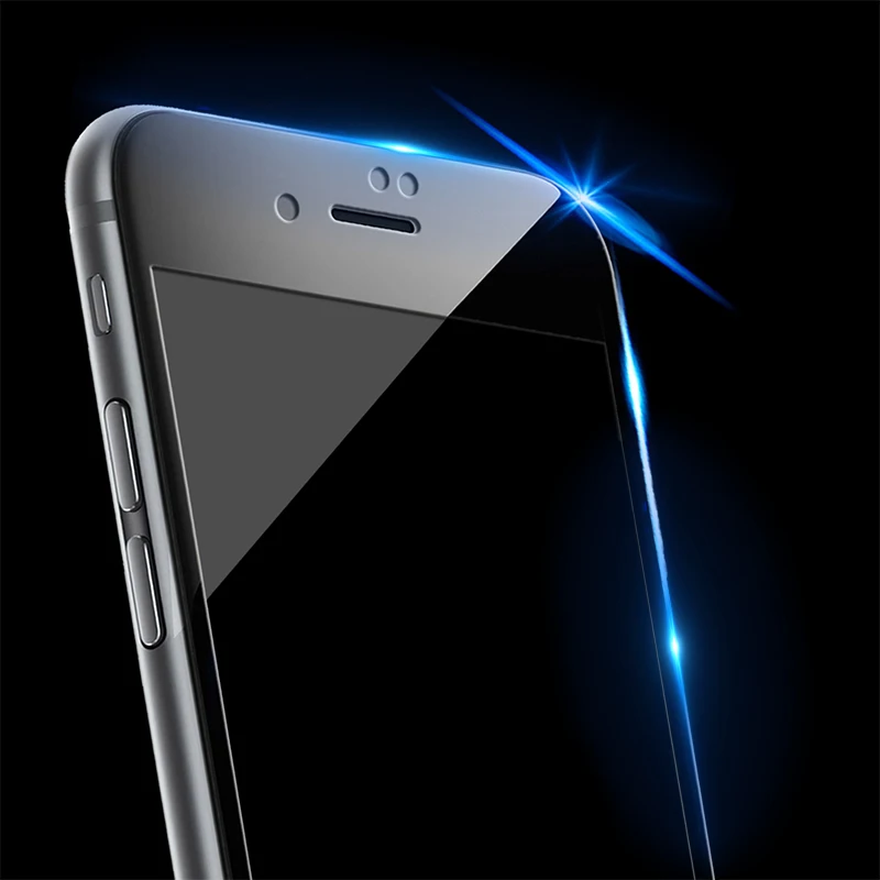 4D Стекло для iPhone 7 6 6s плюс Экран протектор круглый изогнутый край закаленное Full