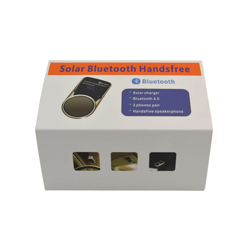 Автомобильный комплект на солнечной батарее Bluetooth беспроводной динамик телефон