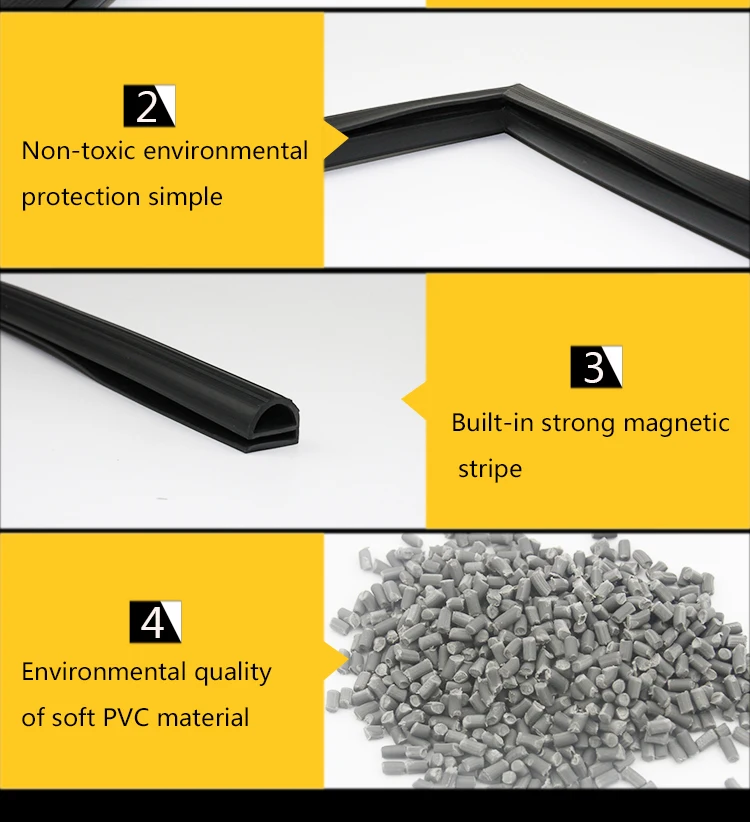 Холодильник Прокладка алюминиевый дверной уплотнитель для промышленного и
