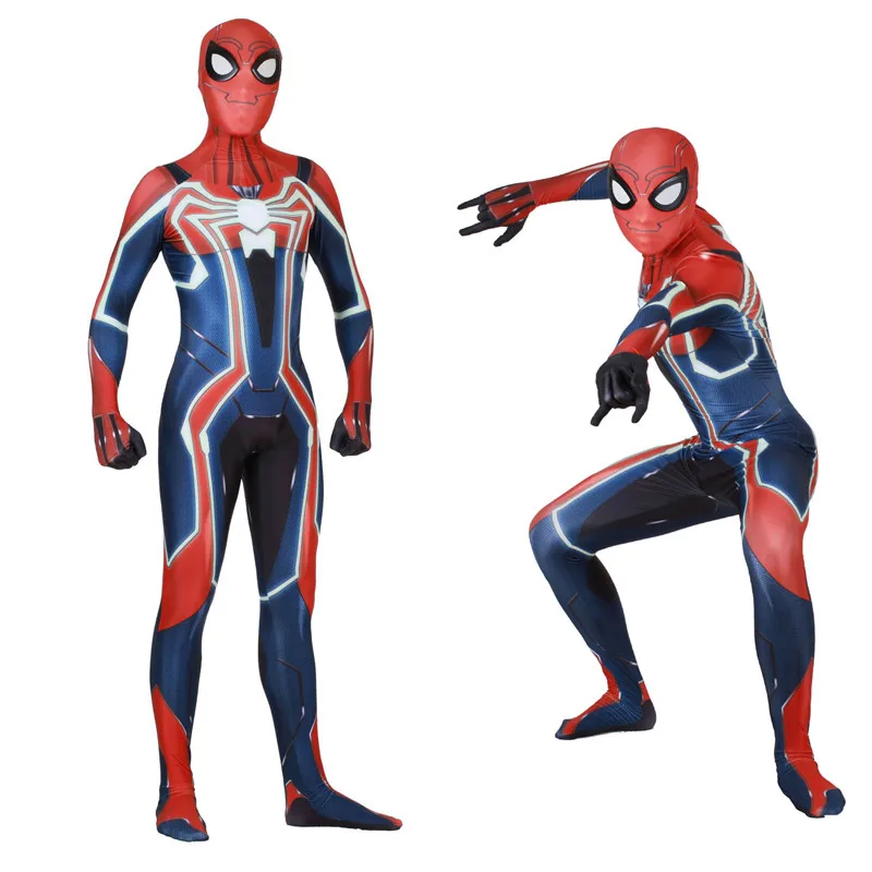 Новинка, PS4, Insomniac, костюм Человека-паука, маска, костюм для взрослых, игры Человека-паука, косплей, костюм человека на Хэллоуин, спандекс, для взрослых и детей