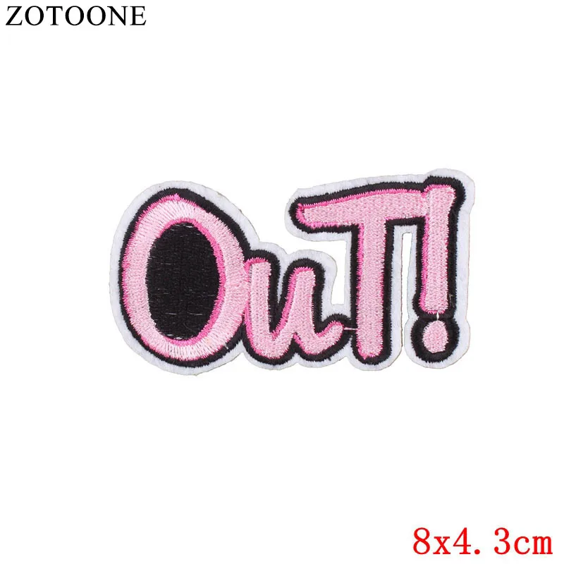 ZOTOONE единорог животные Parches вышивка утюг на патчи для одежды DIY продукты полосатая одежда НЛО Наклейки Аппликации E