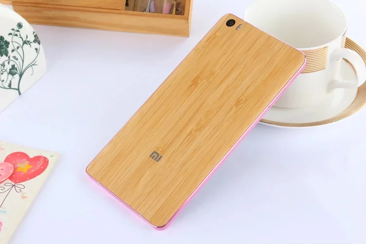 Чехол для задней батареи Xiaomi Mi Note / Pro твердый пластик и бамбук 5 7 дюйма корпус
