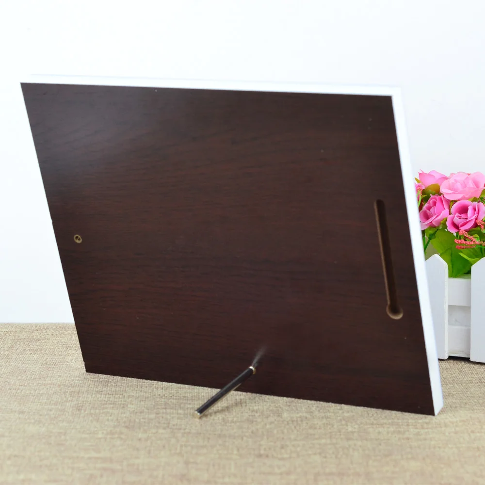 20x24 см прямоугольная простая деревянная рамка DIY картина Печать подвесная фоторамка деревянное Ремесло Украшение