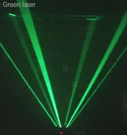 green laser Новая модель полноцветный 6 головок умный луч лазерный движущаяся головка светильник для ночного клуба события шоу - Цвет: green laser
