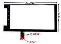 10 2 inch hlc101006 v1 capacitive touch digitizer for toyota car dvd gps navigation multimedia touch screen panel glass