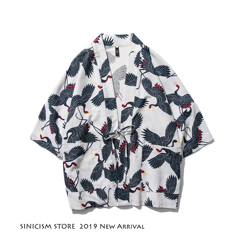Спортивный костюм Sinicism Store для мужчин спортивный 2020 в стиле Харадзюку С журавлей