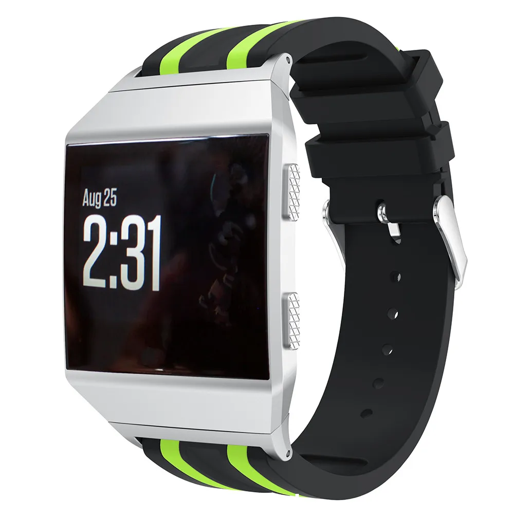 2In1 ремешок для наручных часов Fitbit ионной ремень перфорированная силиконовая