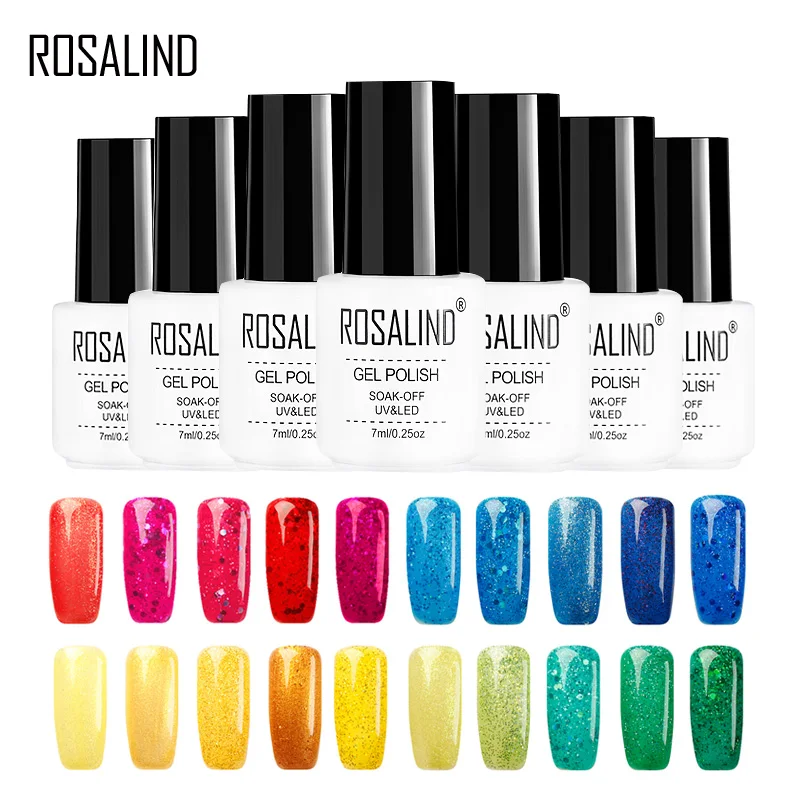 Скидка для фанатов ROSALIND Gel 1S Гель лак ногтей Алмазный УФ отмачиваемый нужно